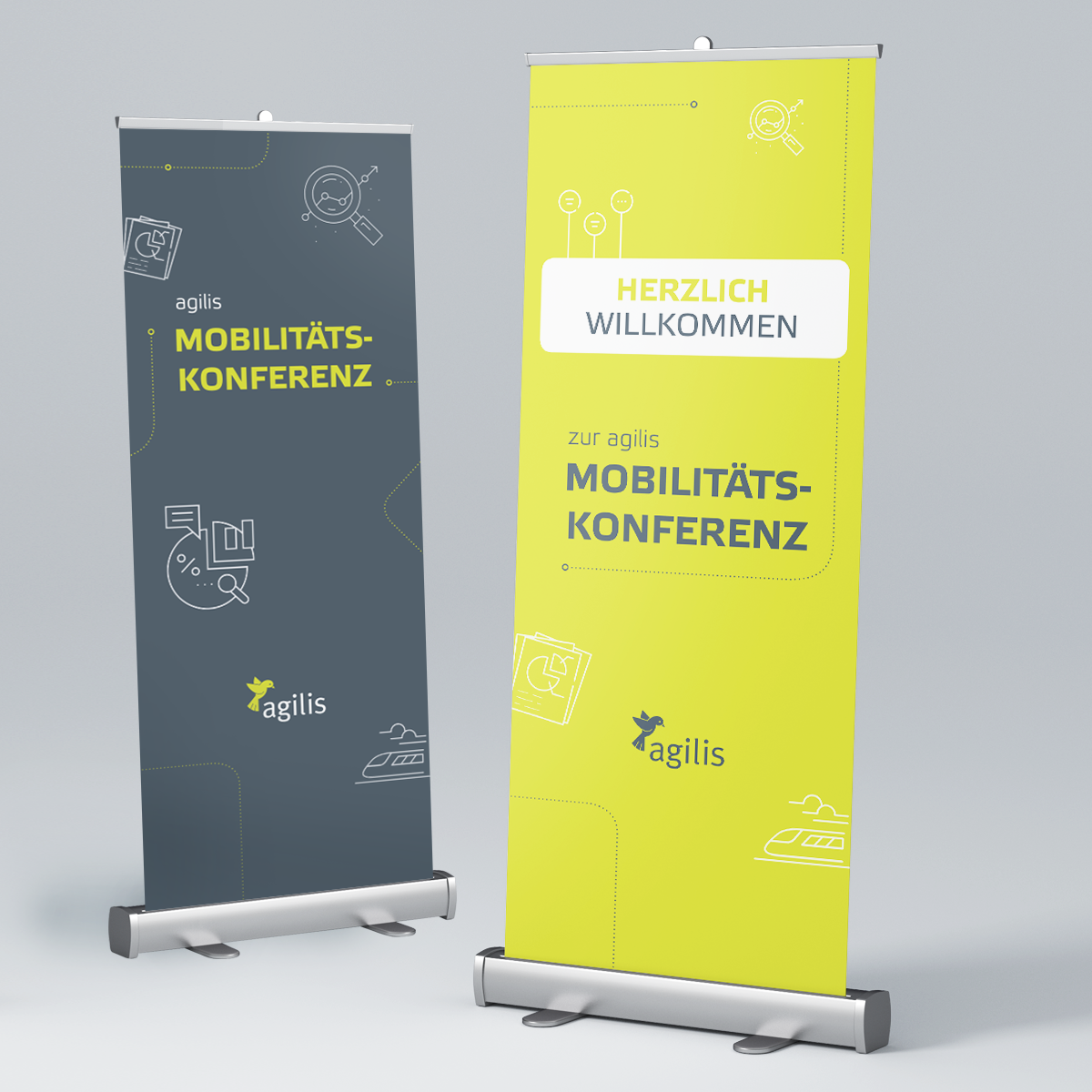 Rollups für Agilis von ppm visuals & internet