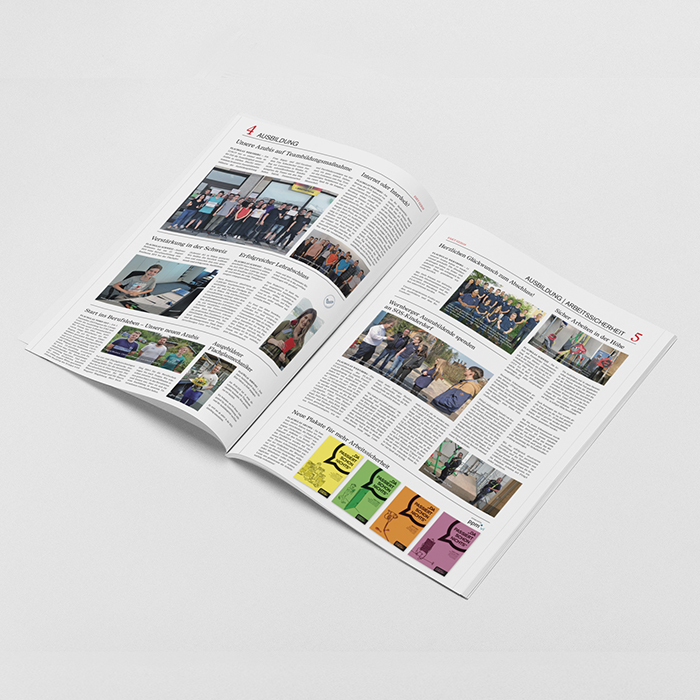 FLAG die Mitarbeiter-Zeitschrift der Flachglas Gruppe von ppm visuals & internet