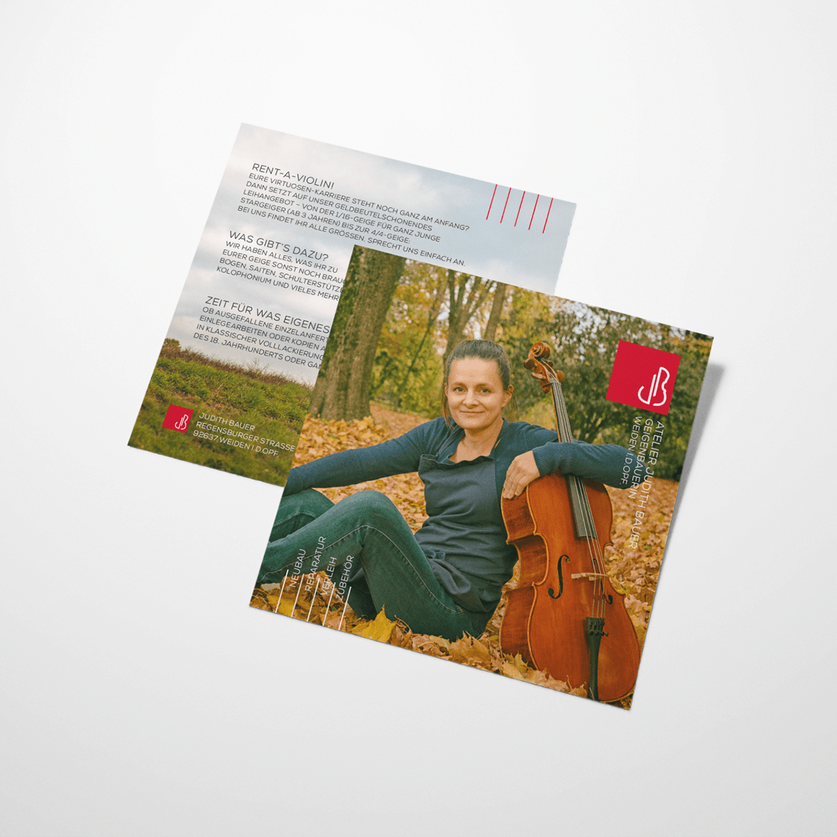 Flyer für Geigen-Interessierte für Judith Bauer von ppm visuals & internet