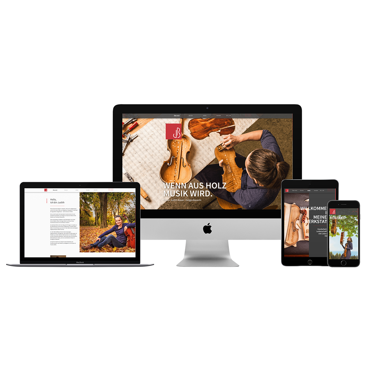 Website (PWA) von Judith Bauer von ppm visuals & internet