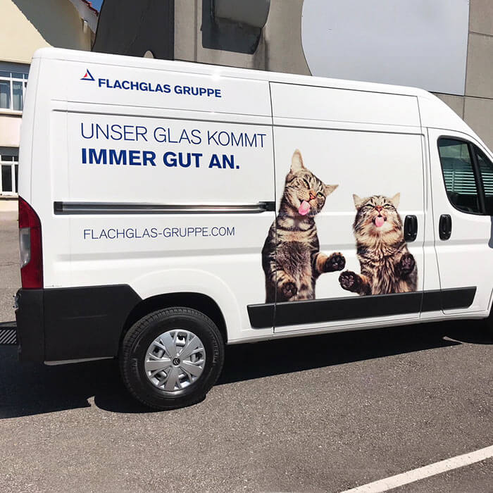 Lieferwagen Beklebung von ppm visuals & internet