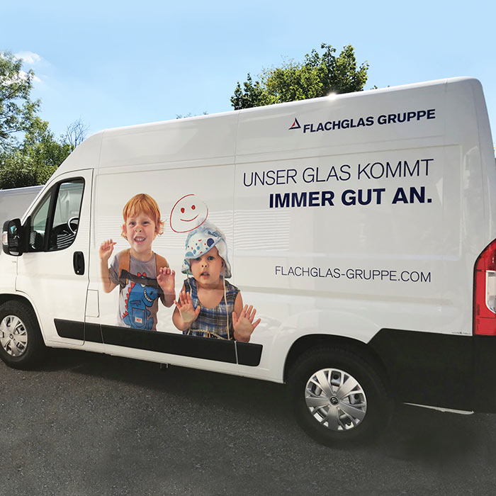 Lieferwagen Beklebung von ppm visuals & internet