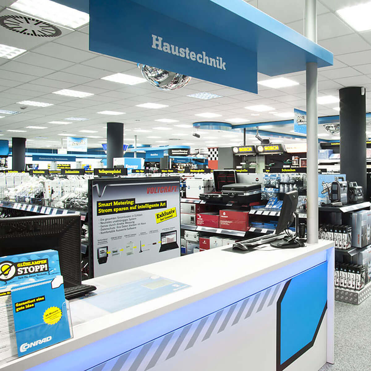 Conrad Electronic POS Gestaltung von ppm visuals & internet