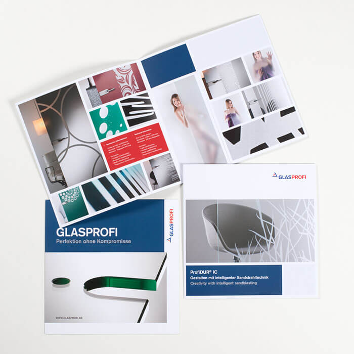 Glasprofi Foldergestaltung von ppm visuals & internet