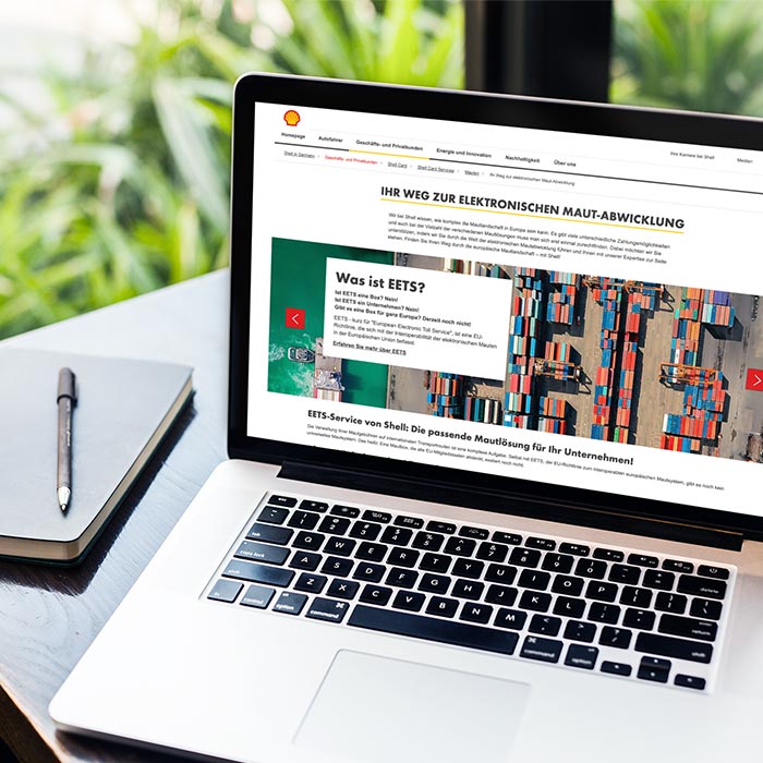 Shell EETS Website von ppm visuals & internet